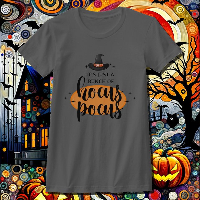 Hocus Pocus Witch's Hat Women's Halloween T-Shirt (Von Creator hochgeladen)