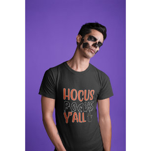 Hocus Pocus Y'all Halloween Chat Design T-Shirt