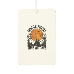 Hocus Pocus Zeit Hexen Vintage Halloween-Shirt D Autolufterfrischer