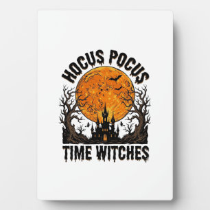 Hocus Pocus Zeit Hexen Vintage Halloween-Shirt D Fotoplatte