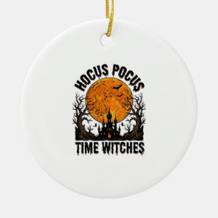 Hocus Pocus Zeit Hexen Vintage Halloween-Shirt D Keramik Ornament