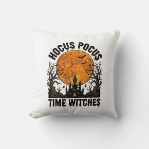 Hocus Pocus Zeit Hexen Vintage Halloween-Shirt D Kissen