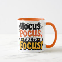 Hocus Pocus Zeit zum Fokus Halloween Lehrer Tasse