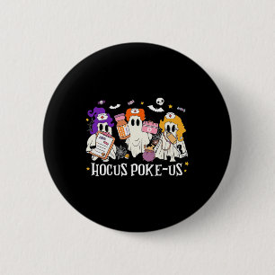 Hocus Poke-us Hexenmeister Halloween Medizinischer Button
