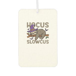 Hocus Slowcus Lustiges Halloween Faultier Klassisc Autolufterfrischer