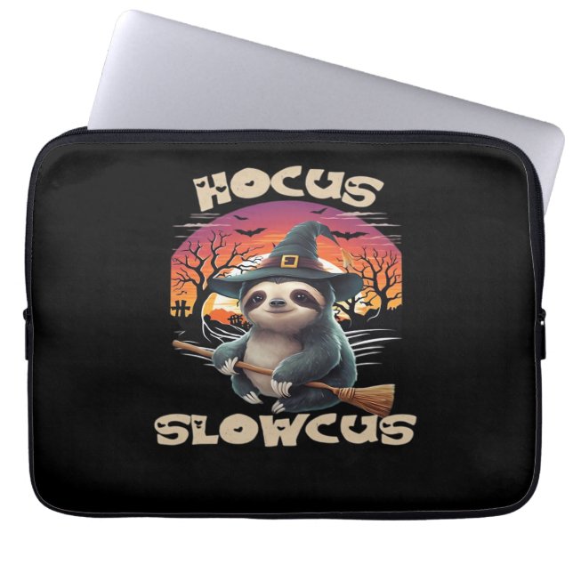 Hocus Slowcus Sloth lovers Halloween costume tee E Laptopschutzhülle (Vorderseite)