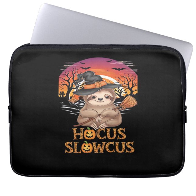 Hocus Slowcus Sloth lovers Halloween costume tee E Laptopschutzhülle (Vorderseite)