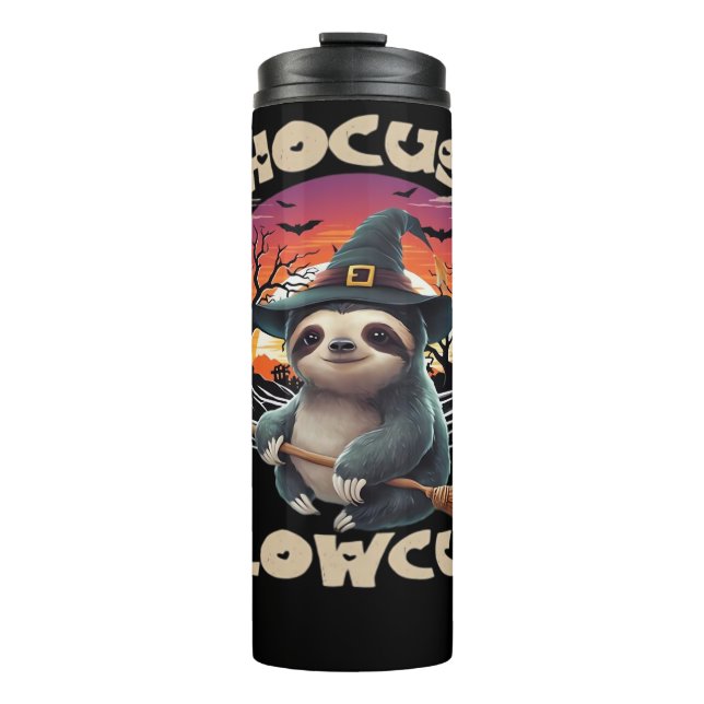 Hocus Slowcus Sloth lovers Halloween costume tee E Thermosbecher (Vorderseite)