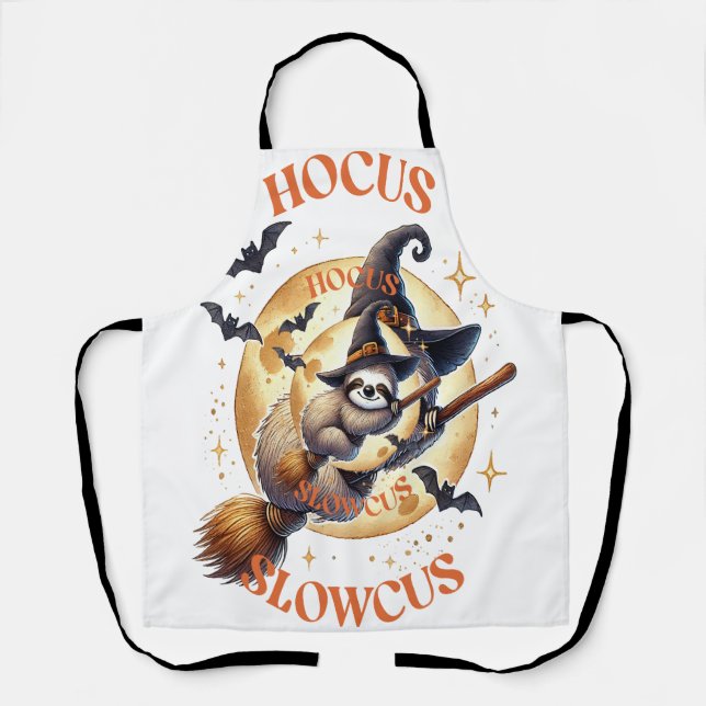 Hocus Slowcus Witch Sloth Schürze (Vorderseite)