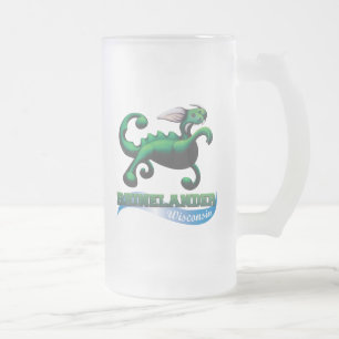 Hodag Beachball-Tasse Mattglas Bierglas