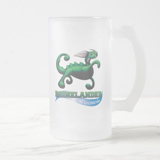 Hodag Beachball-Tasse Mattglas Bierglas (Rechts)