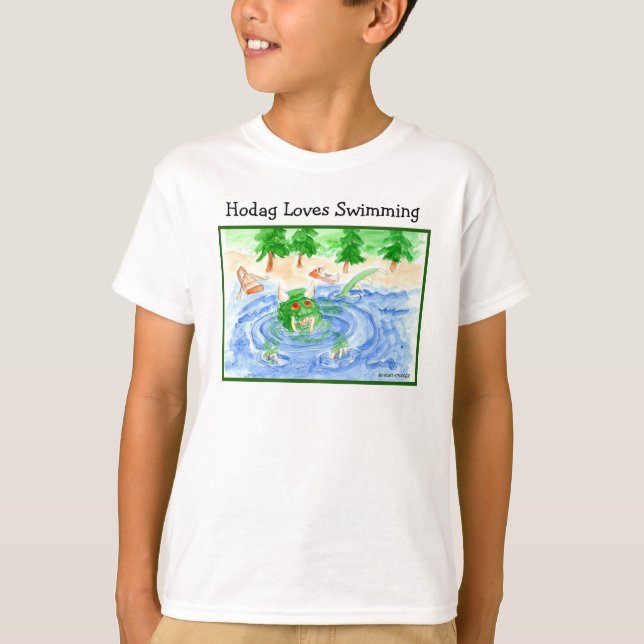 Hodag Lieben, die T - Shirt schwimmen (Vorderseite)