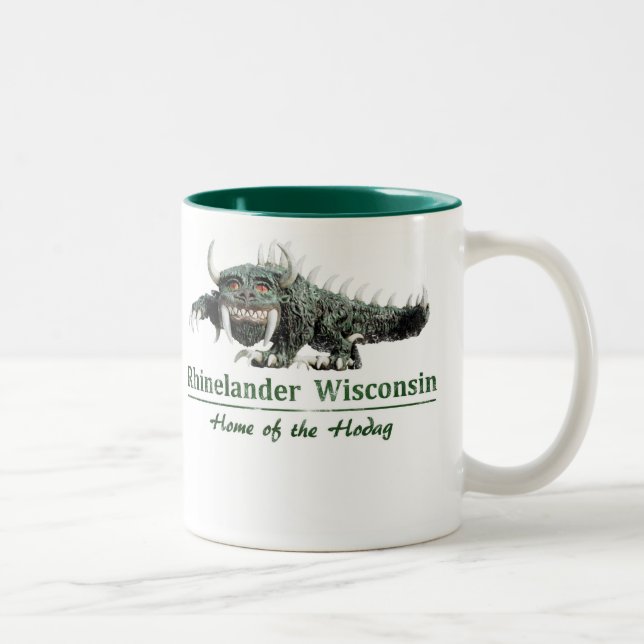 Hodag-Tasse Zweifarbige Tasse (Rechts)