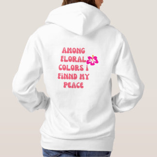 Hoddie con frase motivadora en rosa hoodie