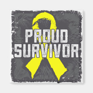 Hodenkrebs Proud Survivor Magnet