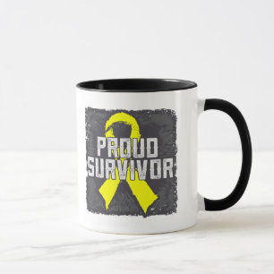 Hodenkrebs-stolzer Überlebender Tasse