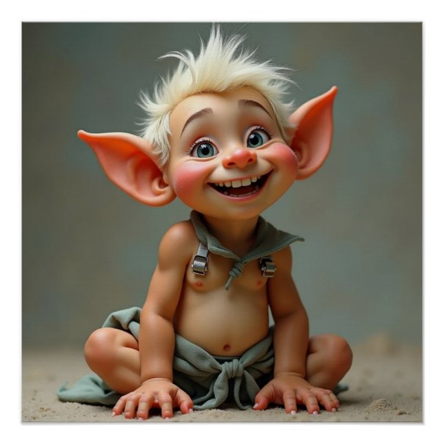 Hodge Baby Troll Glossy Poster (Vorderseite)