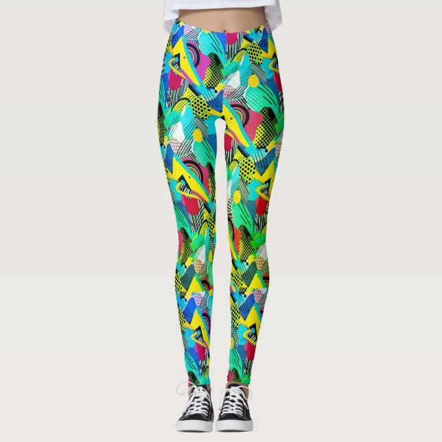 Hodge Podge of Color and Pattern Leggings (Vorderseite)