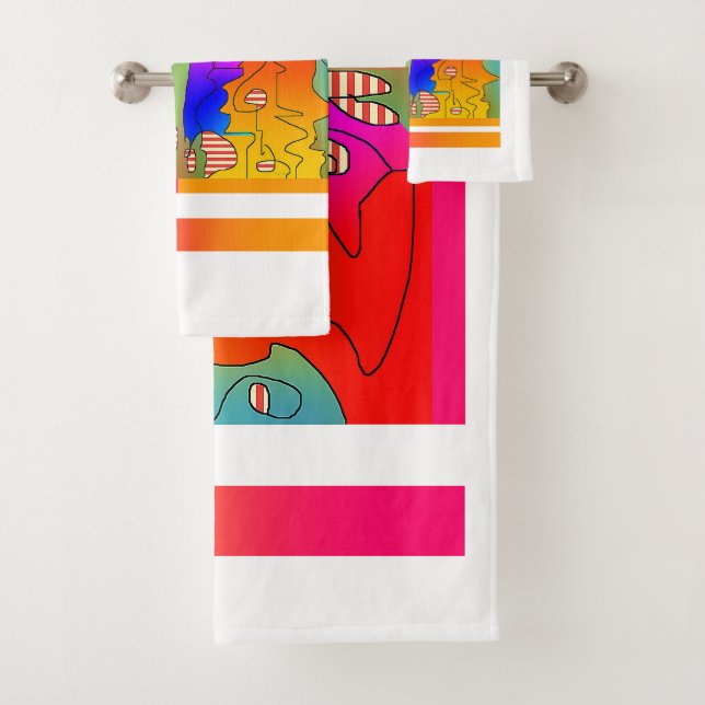 Hodge Podge Wedding Birthday Housewarming Badhandtuch Set (Insitu)