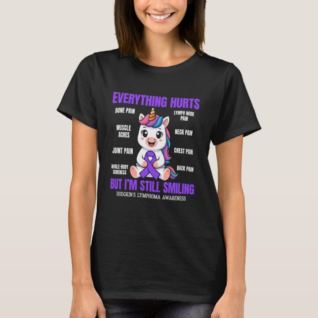 Hodgkin-Lymphom-Krieger T-Shirt (Vorderseite)