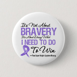 Hodgkins Lymphom Cancer Battle Button