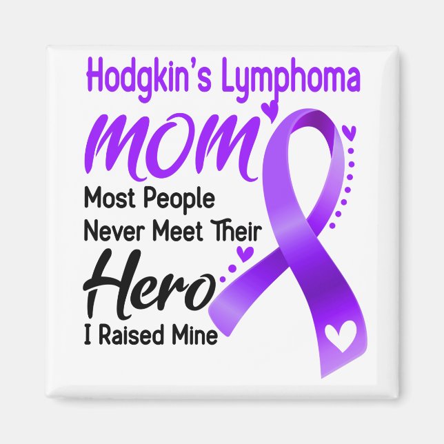 Hodgkin's Lymphoma Awareness Month Ribbon Geschenk Magnet (Vorne)