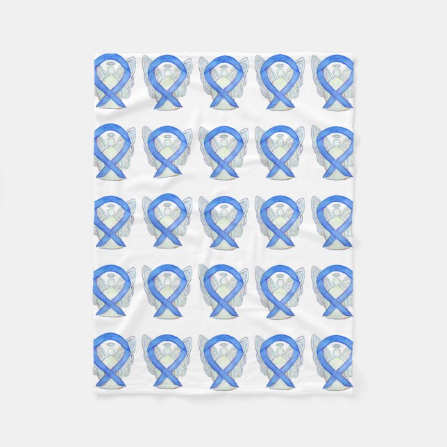 Hodgkin's Lymphoma Awareness Ribbon Fleece Blanket (Vorderseite)