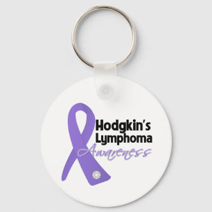 Hodgkin's Lymphoma Awareness Ribbon Schlüsselanhänger