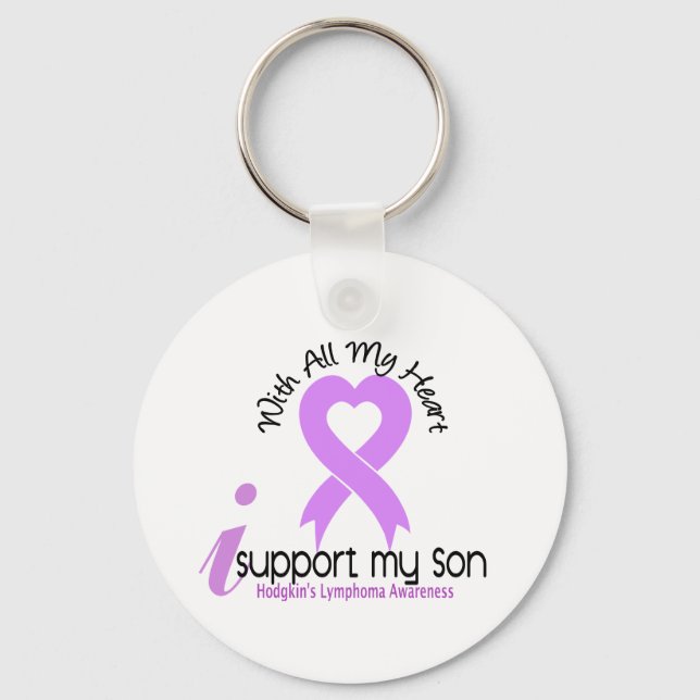 Hodgkins Lymphoma I support My Son Schlüsselanhänger (Vorderseite)