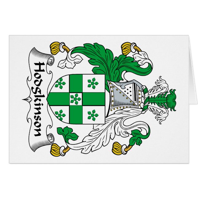 Hodgkinson Familienwappen (Vorderseite (Horizontal))