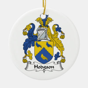 Hodgson-Familienwappen Keramik Ornament