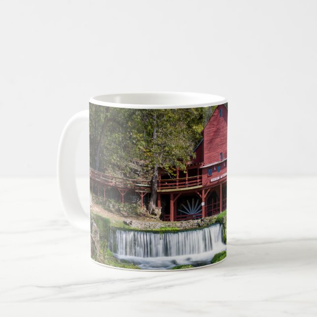 Hodgson Water Mill Landschaft Kaffee Tasse (Vorderseite Links)