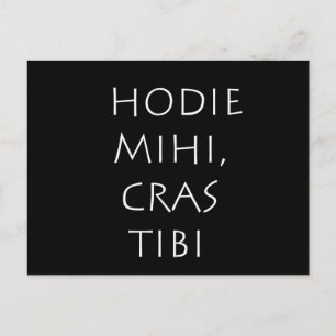 Hodie mihi cras tibi postkarte