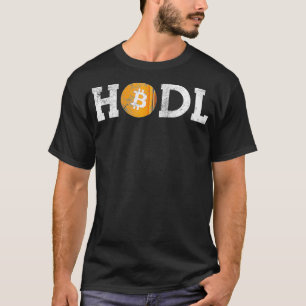 Hodl Bitcoin Hodl Vintages gestörtes Bitcoin-Logo T-Shirt
