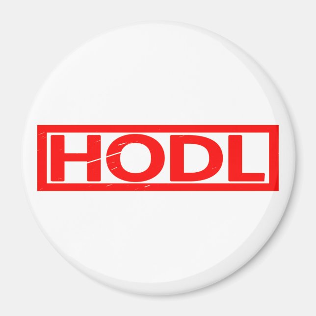 Hodl Briefmarke Magnet (Vorne)