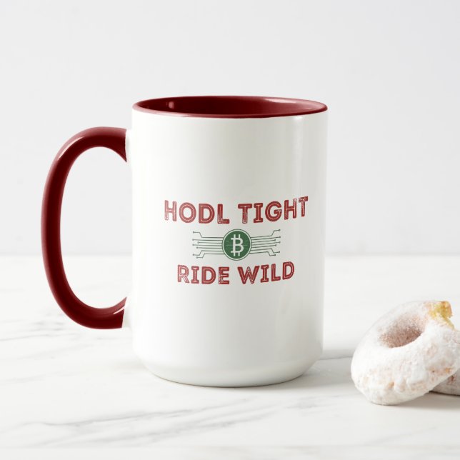 HODL Crypto Investor Funny Tasse (Mit Donut)