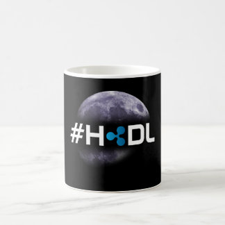 #HODL Kräuselung zur Mond-Schwarz-Tasse Tasse