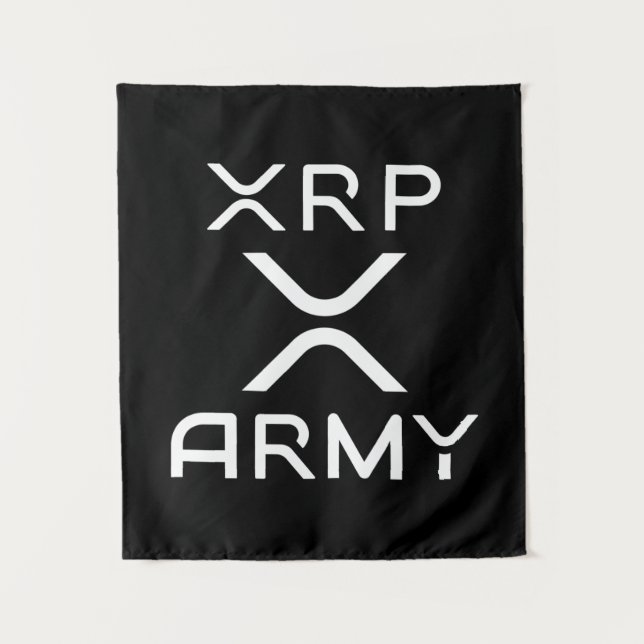 Hodl XRP - XRP Kryptowährung - XRP-Armee Wandteppich (Vorderseite)