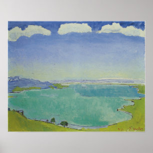 Hodler - Genfersee ab Caux 1917 Poster