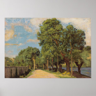 Hodler - Landschaft an der Kreuzung in Genf 1878 Poster