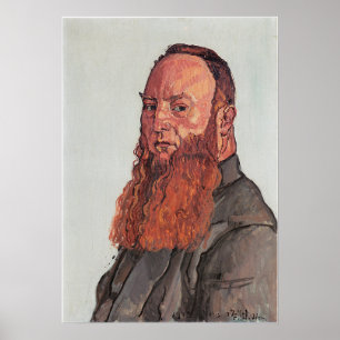 Hodler - Portrait von James Vibert 1915 Poster
