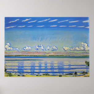 Hodler - Rhythmische Landschaft am Genfersee 1908 Poster