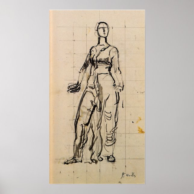 Hodler - Stehende Raute Abbildung 1913 Poster (Vorne)