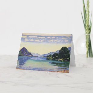 Hodler - Thunersee aus Lessig, berühmtes Bild, Karte