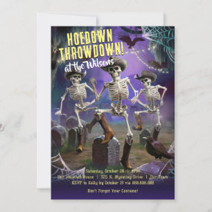 Hoedown Throwdown, Halloween-Tanzparty Einladung