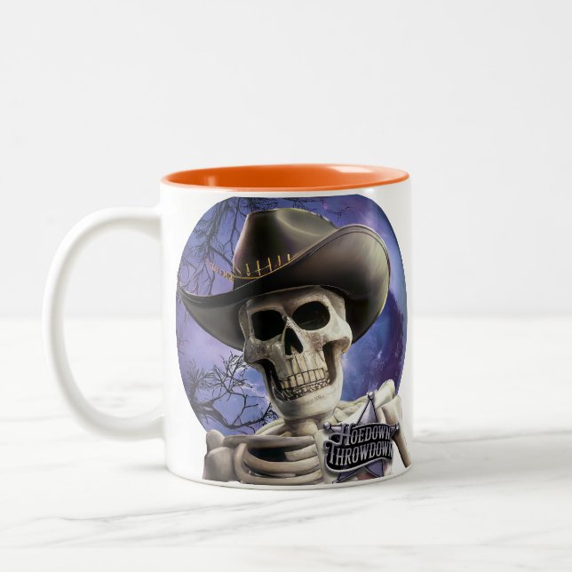 Hoedown Throwdown, Skelettkampf Zweifarbige Tasse (Links)