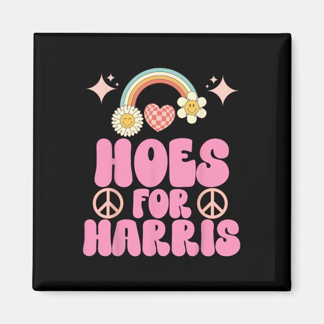 Hoes für Harris Funny Kamala Wähler 2024 Wheimer H Magnet (Vorne)