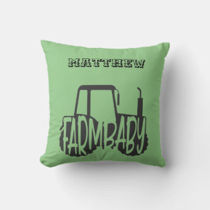 Hof Baby Traktor Word Art Personalisiert Kissen