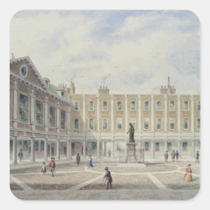 Hof des St. Thomas Hospital Quadratischer Aufkleber