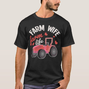 Hof Ehefrau Landhaus Bauer Hühnerziege T-Shirt